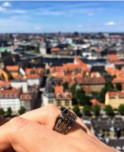 Miki with her Brass Rat in Denmark
