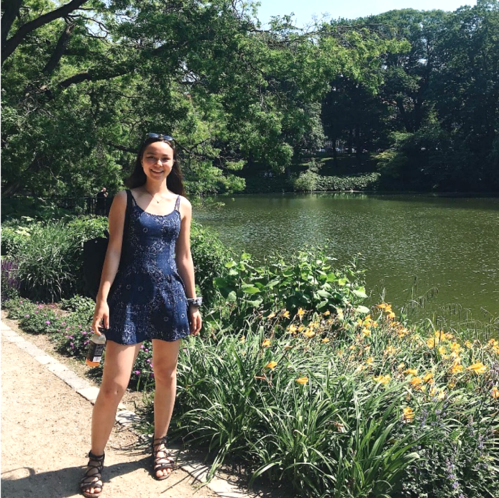 Miki posing in Denmark at Ørstedsparken